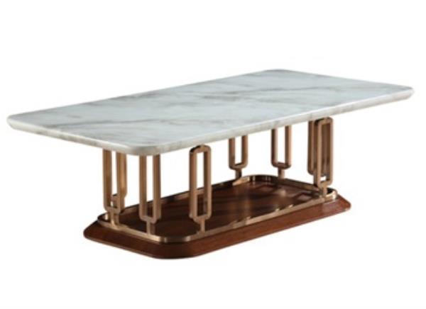 夜總會(huì)ktv創(chuàng)意長方形不銹鋼茶幾